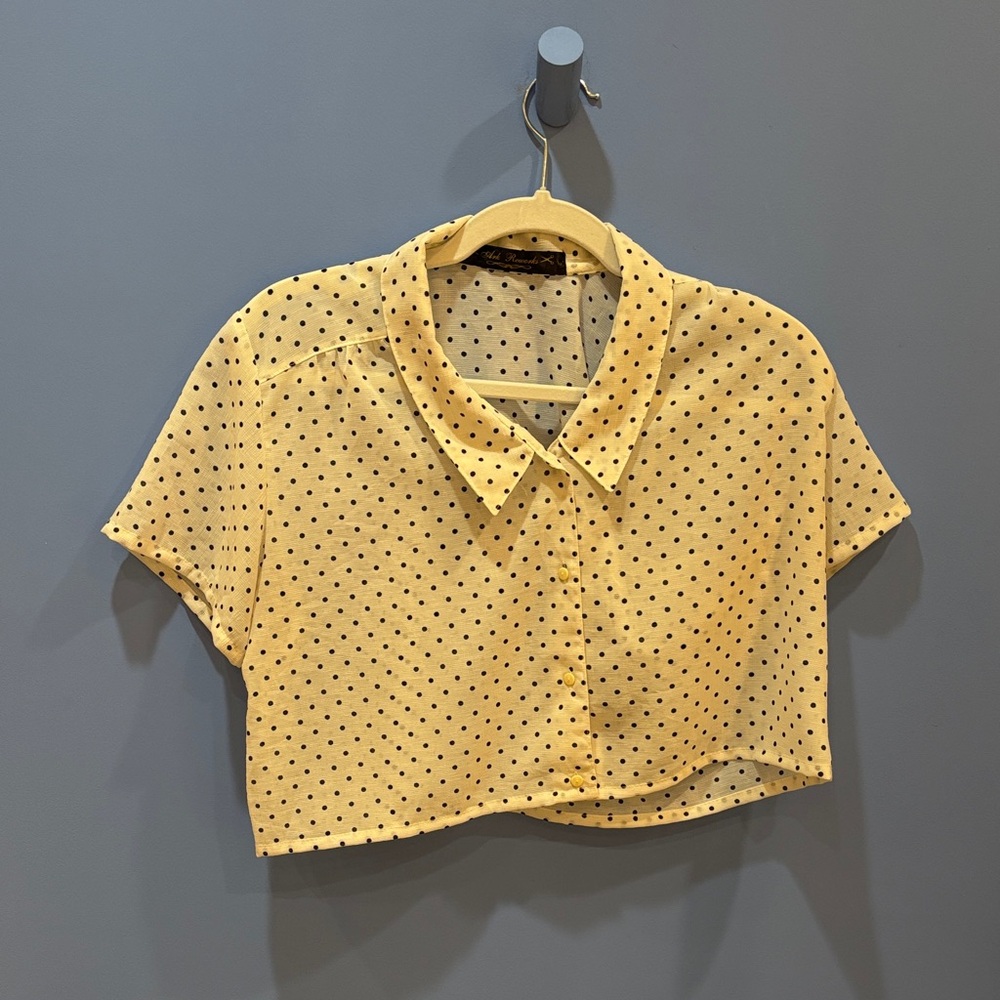 Yellow Polka Dot Blouse